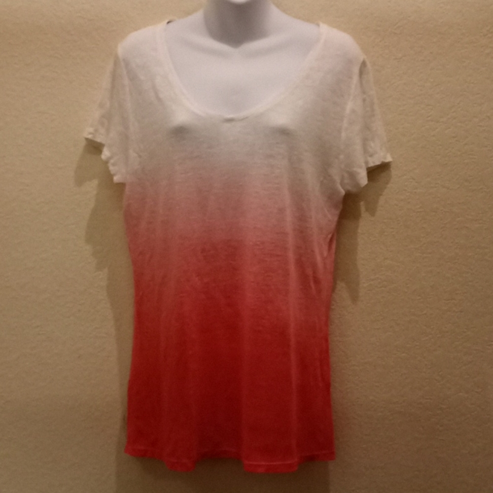 Two by Vince Camuto Linen Ombre Top